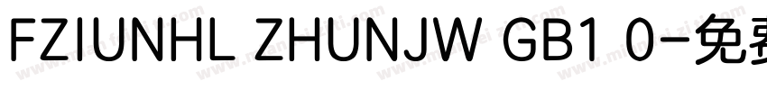 FZIUNHL ZHUNJW GB1 0字体转换